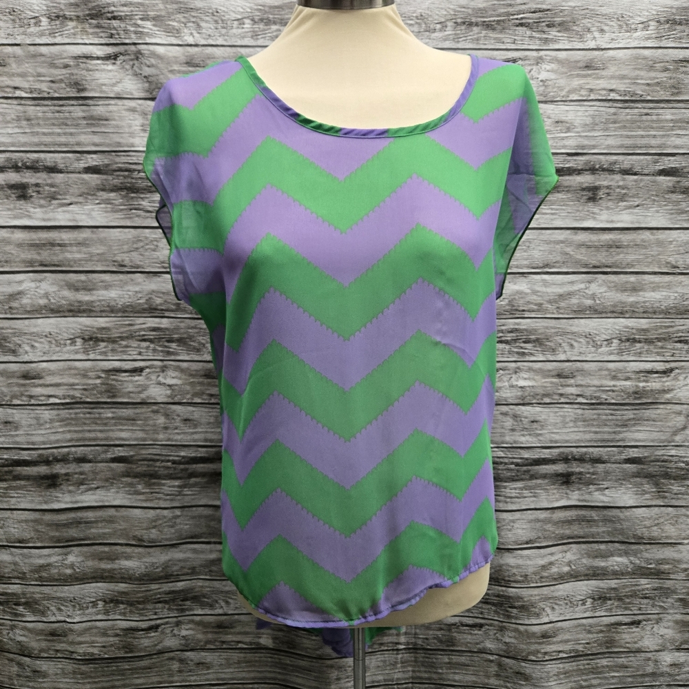 Purple Rain chevron high low top